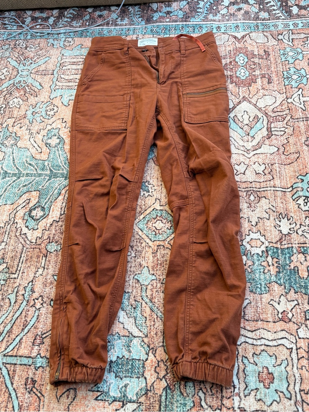 REI Rust Brown Cargo Jogger Pants